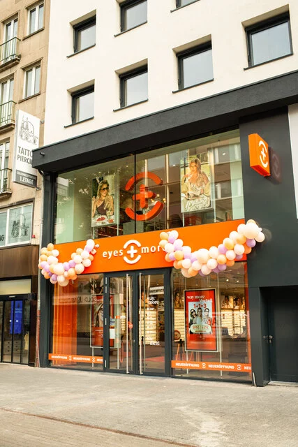 Front view of the Metropolitan Store from the right corner, portrait, Cologne June 2026