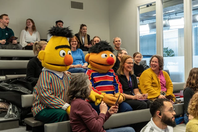 Bert en Ernie waren ook aanwezig bij alle roadshows