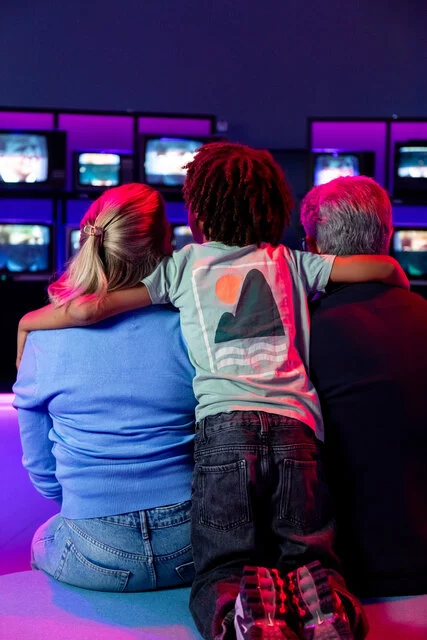 Installatie 75 jaar TV. Foto:Yasmine Hamouda