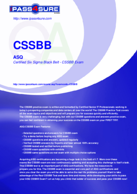 CSSBB Lerntipps