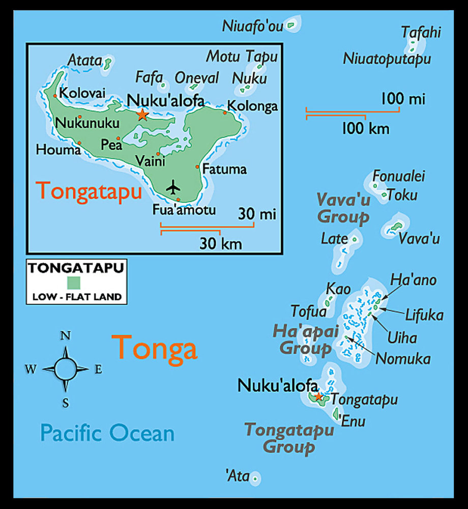 Map Of Tonga Tonga Map Geography Of Tonga Map Information World Atlas ...