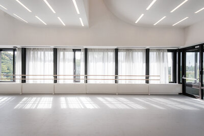 De Danszaal, die ook kan gehuurd worden.