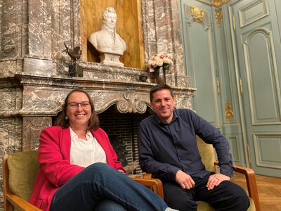 Voorzitter Thomas Kindt en ondervoorzitter Jolien Coenraets