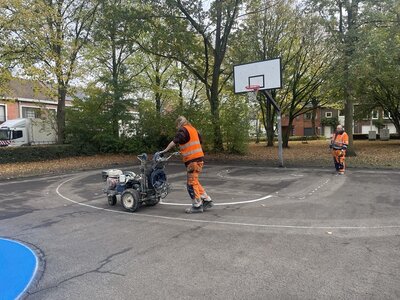 Het plein aan de Lusthoflaan.