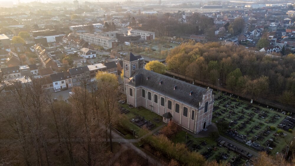 De Vroonstalledries in Wondelgem.