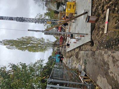 De bouw van de transitwoningen is gestart.