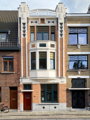 Voorgevel Victor Braeckmanlaan 44 na restauratie © Davy Parmentier