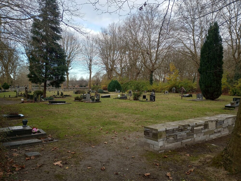 De plek op de Westerbegraafplaats voor extra Mekkagerichte rustplaatsen.