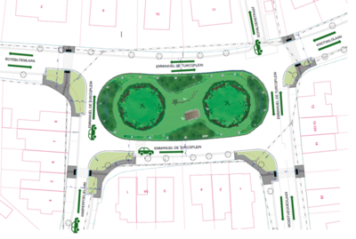 Het ontwerpplannetje.