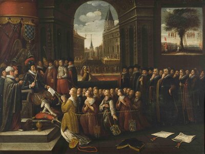 Het schrikbewind van Alva, 17de eeuw. © collectie STAM