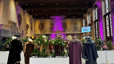 De pacificatiezaal in het Gentse stadhuis.