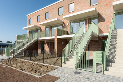 De nieuwe betaalbare huurwoningen aan de Oude Dokken. © Martin Corlazzoli