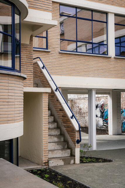 De oude wasserijsite werd grondig gerenoveerd.