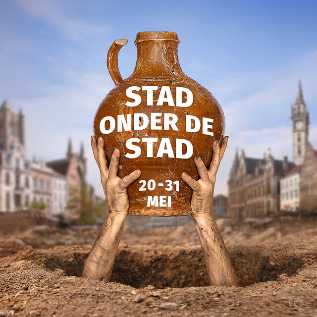 Het campagnebeeld van het archeologiefestival.