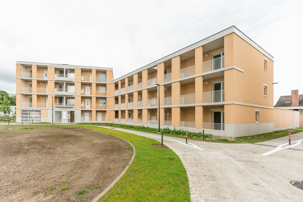 De nieuwe sociale woningen in de Berkhoutsheide. © Martin Corlazzoli