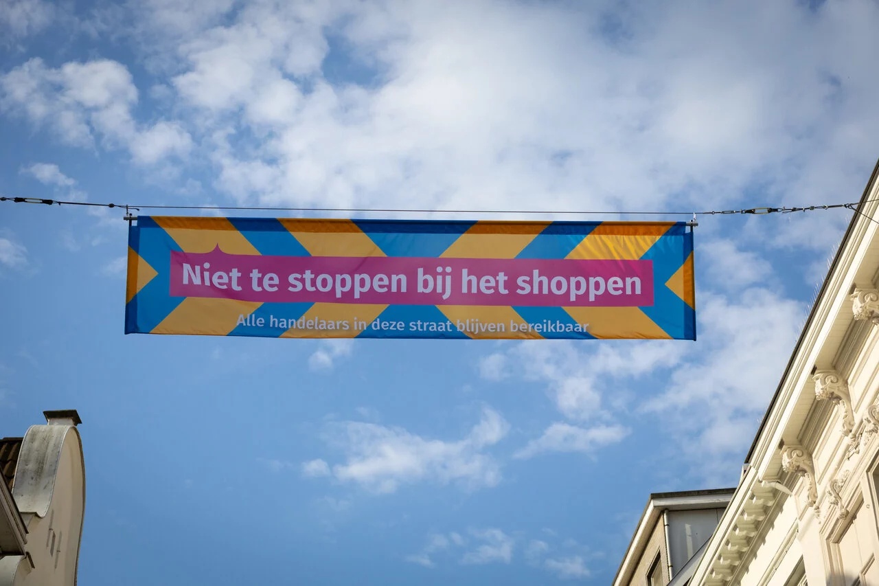 De nieuwe campagne op de Petercelle-as.