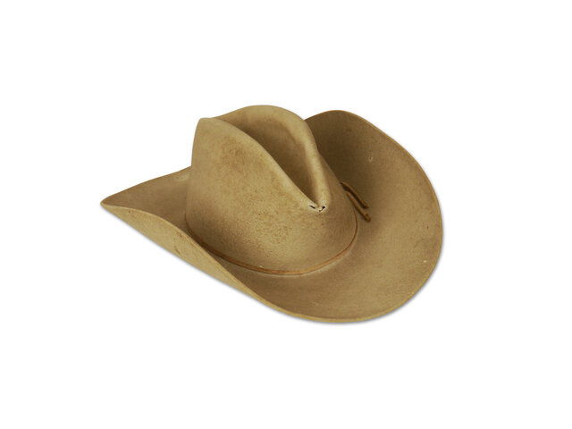 De hoed van Bobbejaan Schoepen, de bekendste Vlaamse countryzanger. Collectie Bobby Setter