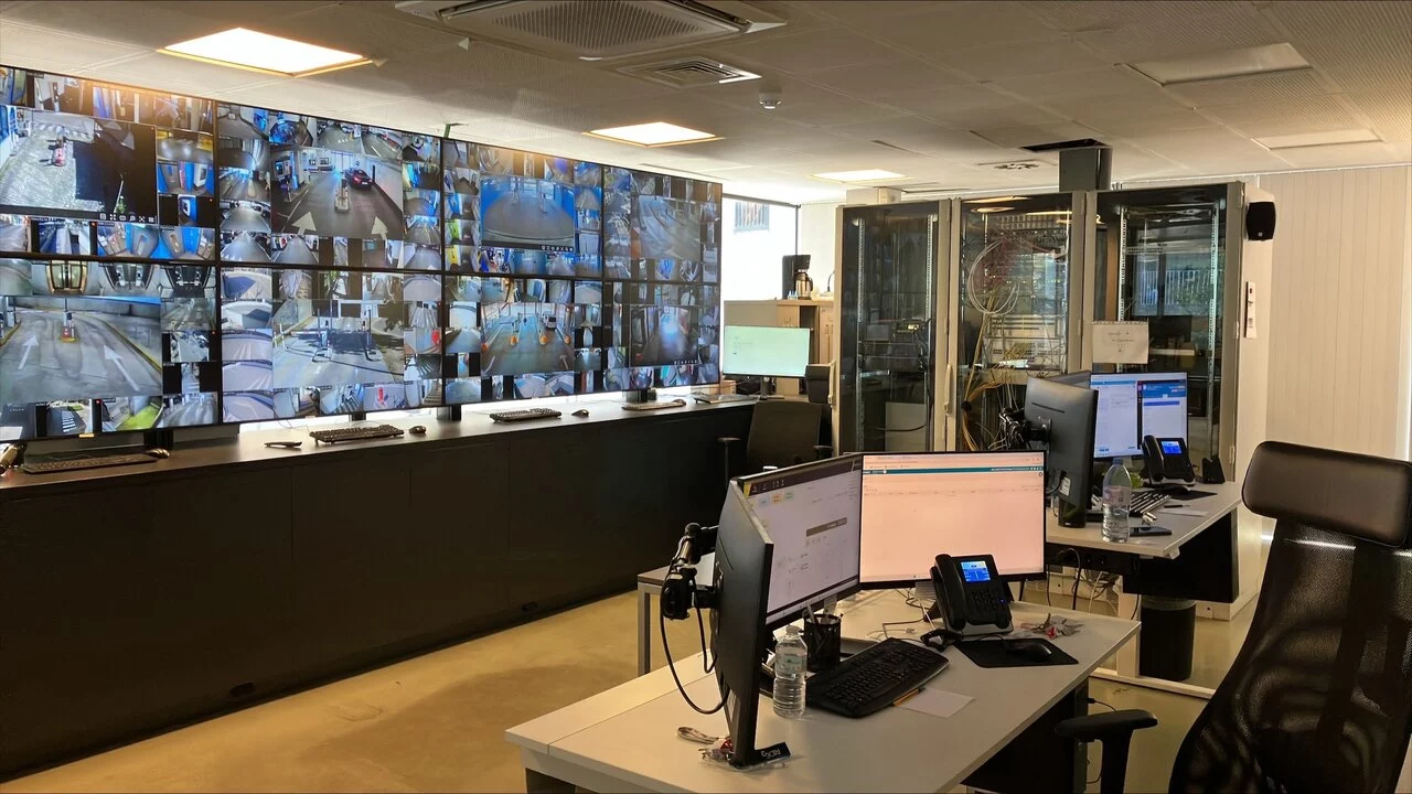 De nieuwe controlekamer in Parking Ramen.