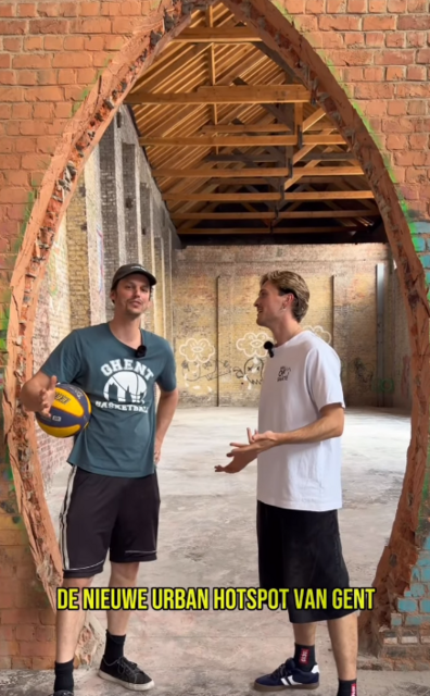 De jongens van Ghent Basketball kondigen de opening aan op Instagram.