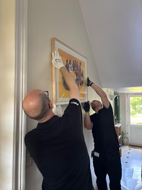 Werk van Rosemarie Trockel in Villa Emma.