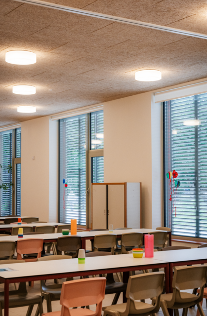 De nieuwe thuisbasis van de kinderen van freinetschool 't Sas.