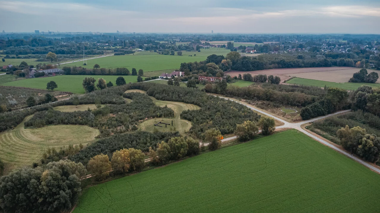 De nieuwe natuurbegraafplek in de Vinderhoutse Bossen.