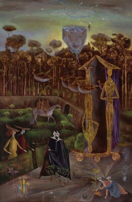 Leonora Carrington, Again, the Gemini Are in the Orchard, 1947. Collectie Museum Boijmans Van Beuningen, Rotterdam.