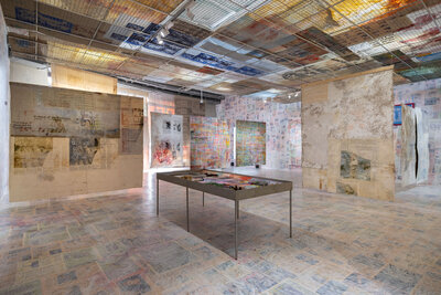 _DSC2840  Depot Solo #1 - Mandy El-Sayegh, installation view, Depot of Museum Boijmans Van Beuningen, 2025. Photo Damian Griffiths