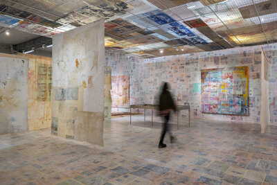 _DSC2870  Depot Solo #1 - Mandy El-Sayegh, installation view, Depot of Museum Boijmans Van Beuningen, 2025. Photo Damian Griffiths