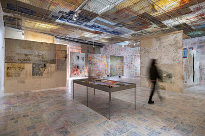 _DSC2849  Depot Solo #1 - Mandy El-Sayegh, installation view, Depot of Museum Boijmans Van Beuningen, 2025. Photo Damian Griffiths