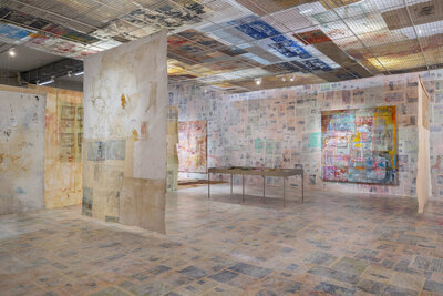 _DSC2866  Depot Solo #1 - Mandy El-Sayegh, installation view, Depot of Museum Boijmans Van Beuningen, 2025. Photo Damian Griffiths