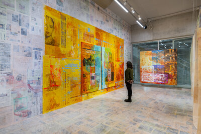 _DSC2888  Depot Solo #1 - Mandy El-Sayegh, installation view, Depot of Museum Boijmans Van Beuningen, 2025. Photo Damian Griffiths