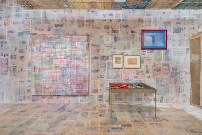 _DSC2966  Depot Solo #1 - Mandy El-Sayegh, installation view, Depot of Museum Boijmans Van Beuningen, 2025. Photo Damian Griffiths