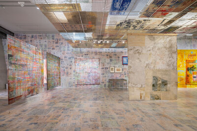 _DSC2975  Depot Solo #1 - Mandy El-Sayegh, installation view, Depot of Museum Boijmans Van Beuningen, 2025. Photo Damian Griffiths