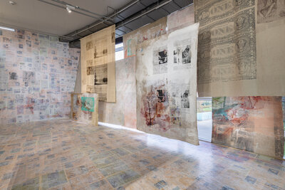 _DSC3026  Depot Solo #1 - Mandy El-Sayegh, installation view, Depot of Museum Boijmans Van Beuningen, 2025. Photo Damian Griffiths