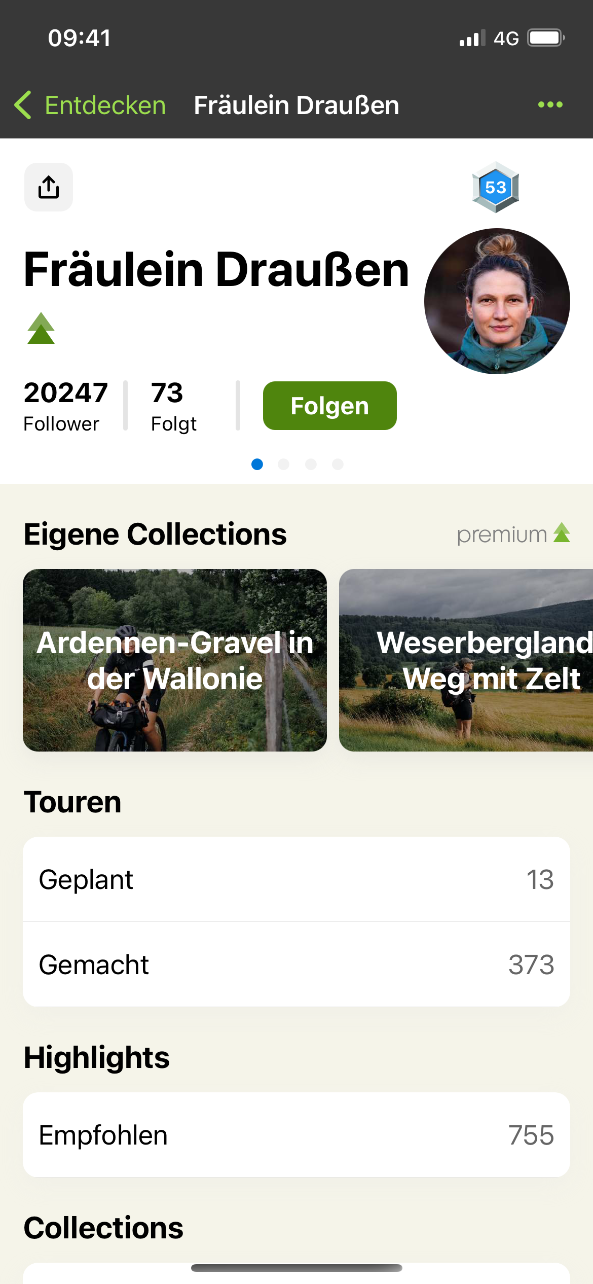 Press-Kit: Community Features - DE Komoot App Screenshots | Komoot Newsroom