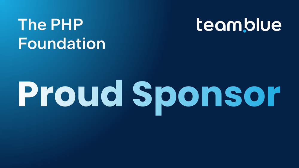 team.blue becomes a Sponsor of the PHP Foundation