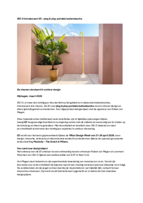 Persbericht JEE-O IZI