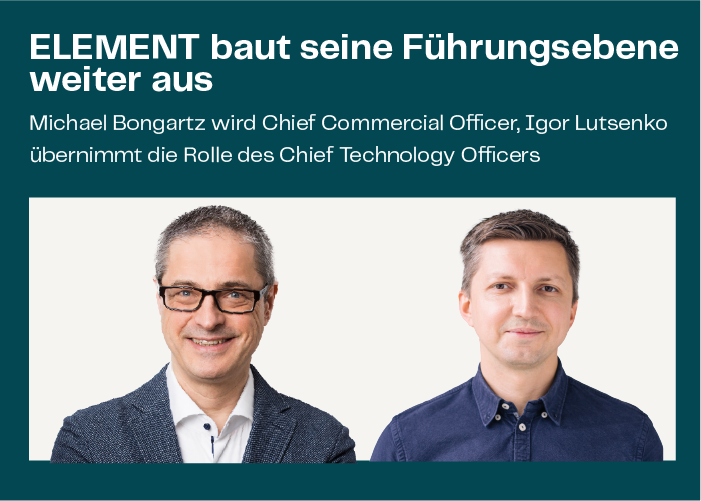 Michael Bongartz wird Chief Commercial Officer, Igor Lutsenko ...