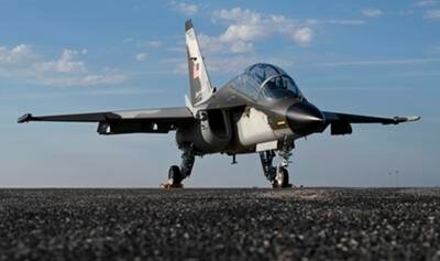 Textron Tour Showcases Beech M-346N Navy Jet Trainer