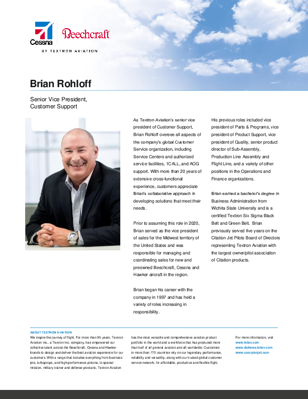 Brian Rohloff Textron Brian Rohloff Bio 2022.pdf