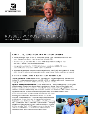 Russ Meyer Fact Sheet