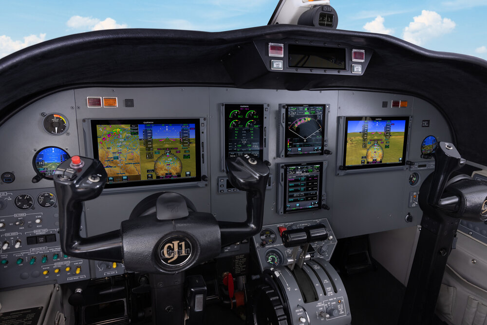 Textron Aviation announced customers can now upgrade their Cessna Citation CJ1 with the all-Garmin retrofit solution following FAA STC.