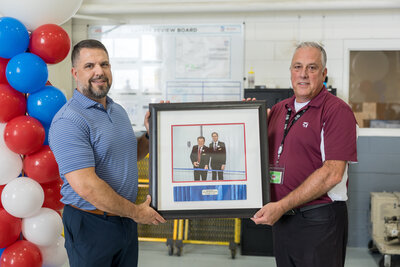 The original ribbon from the Grand Opening of Textron Aviation's Milwaukee Service Center