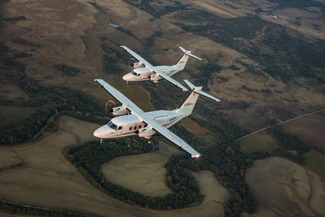 Cessna SkyCourier Freighter and Passenger in flight