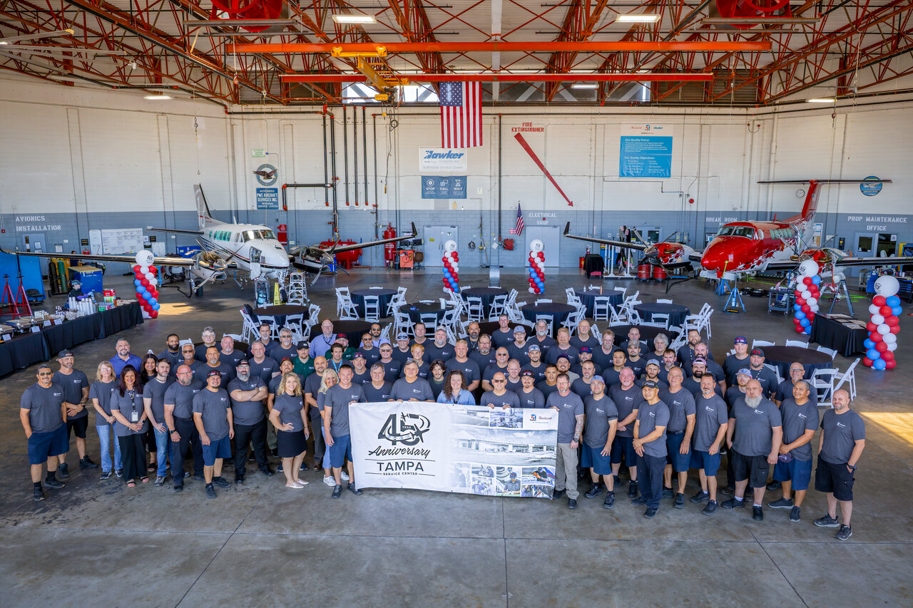 Textron Aviation’s Tampa Service Center marks 45 years of legendary service for customers