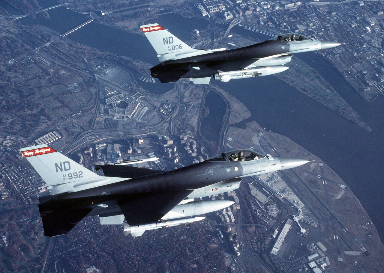 USAF photo by former SSgt. Greg L. Davis | Combat Air Patrol over Washington, D.C. 2001