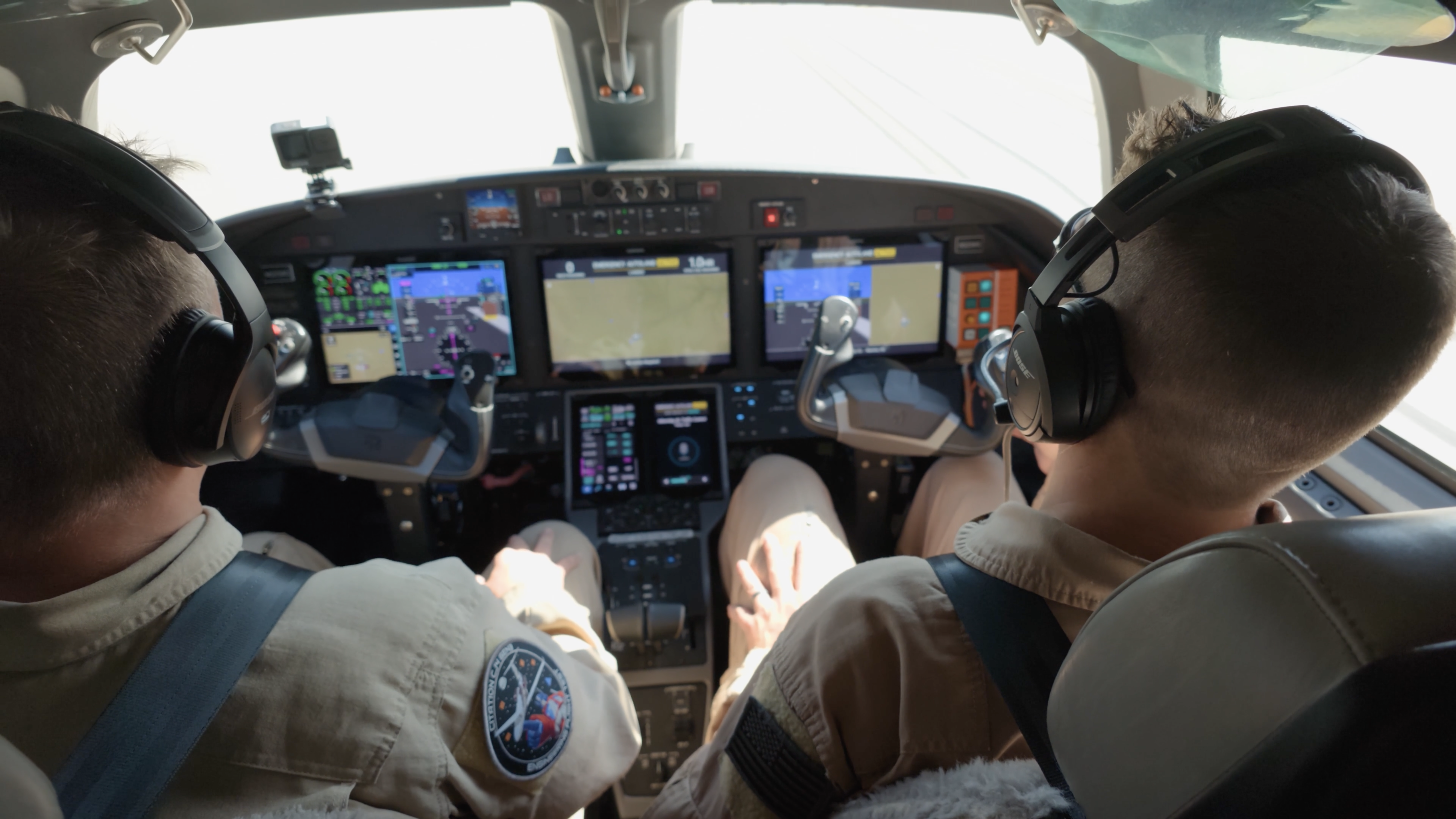 Flight test pilots Corey Eckhart and James Bearman conducted a test of the Garmin Emergency Autoland system on a Cessna Citation CJ4 Gen3 test article.