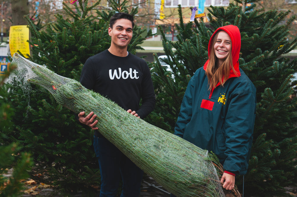 PressKit Weihnachtsbaum Lieferung Wolt Newsroom