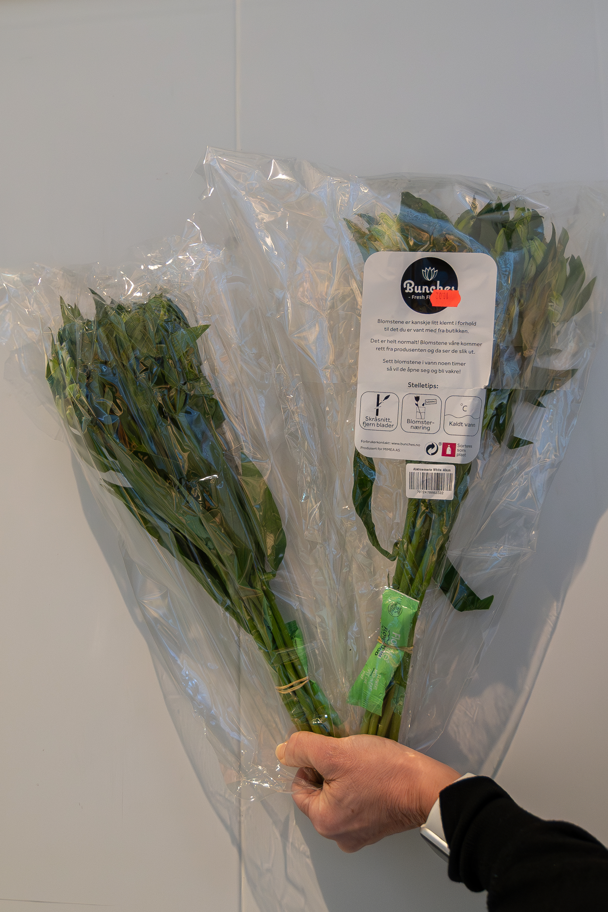 Blomstene slik de leveres